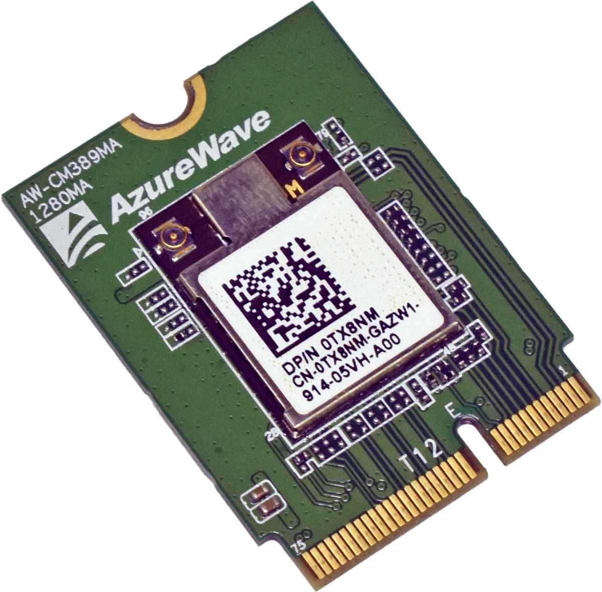 Dell AzureWave AW-CM389MA 0TX8NM Dual Band 802.11a/b/g/n/ac W-Lan Adapter Dell AzureWave 0TX8NM Dual Band 802.11a/b/g/n/ac AW-CM389MA W-Lan Adapter