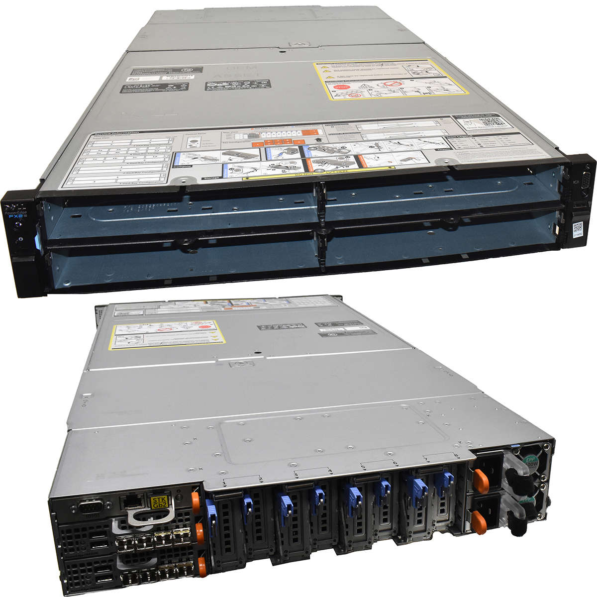 Dell PowerEdge FX2s Rack Server 0XJ6VP CMC 2x FN2210S 8xGBIC 8x Riser Module 2x PSU