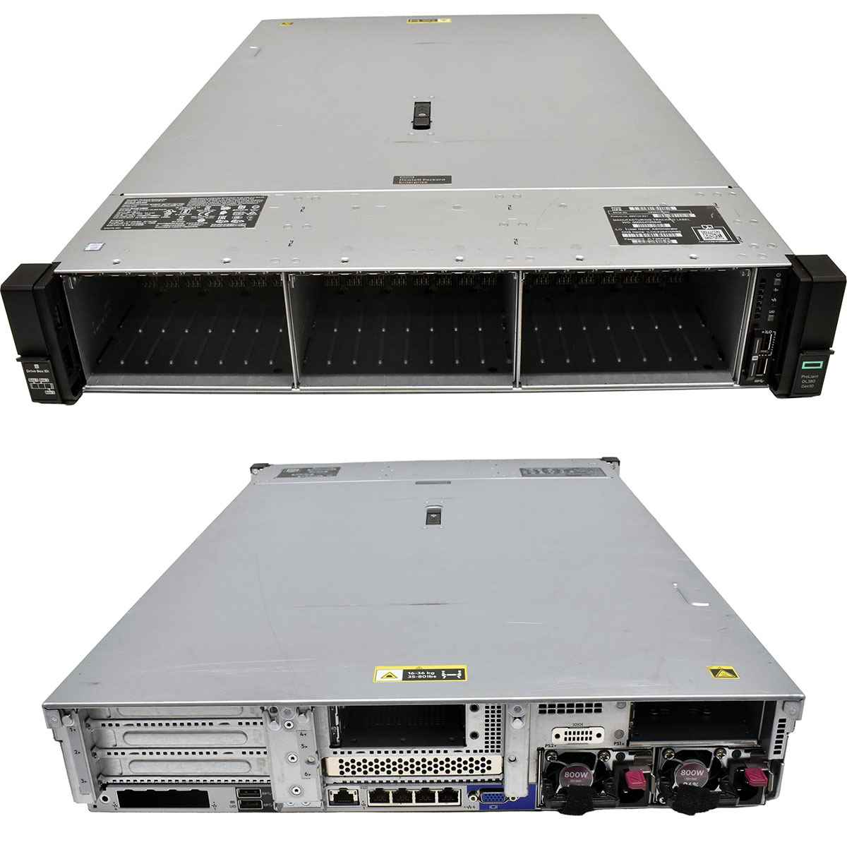 HP ProLiant DL380 G10 2U ohne CPU 2x Kühler 0GB RAM DDR4 28x SFF 2,5 P816i-a Expander