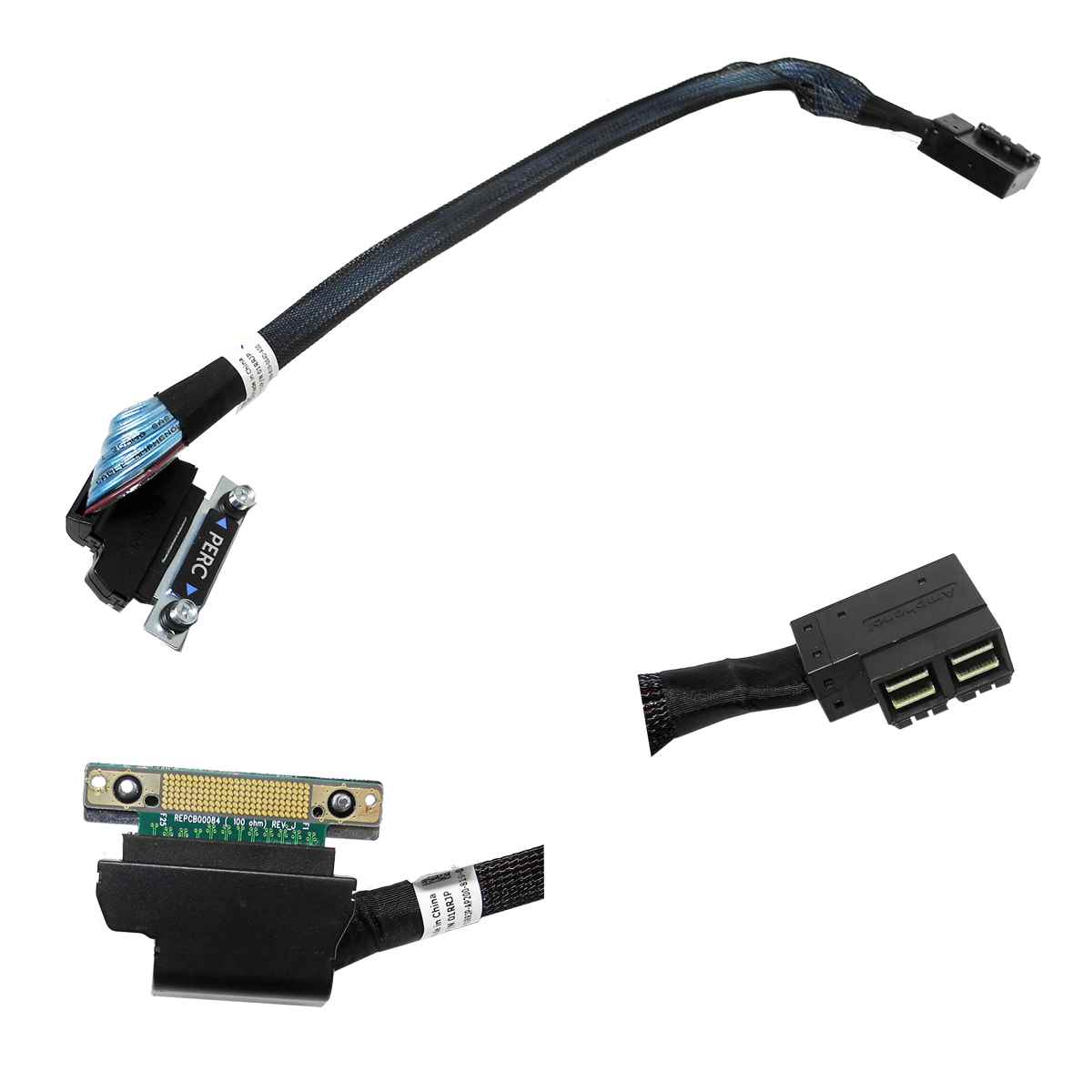 DELL 01RRJP SAS Kabel 0,35 m lang 2x SFF-8643 Winkel – MPERC für R740 R740xd DELL 08717G SAS Kabel 0,45/0,45 m lang 2xSFF-8643 Winkel – MPERC für R630 Server