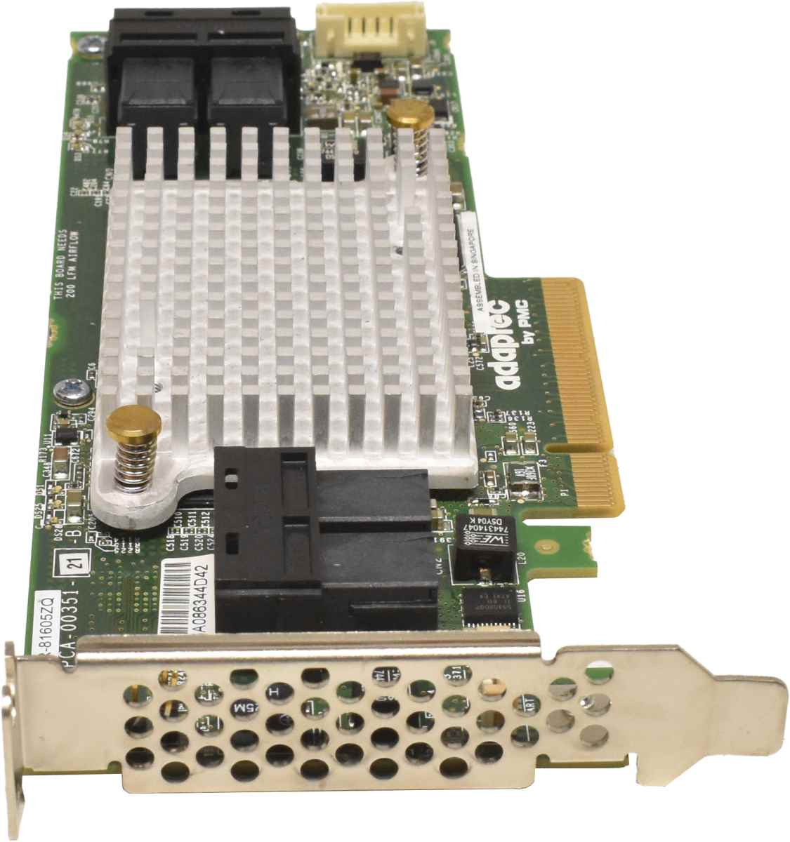 Adaptec ASR-81605ZQ 12Gb/s PCIe x8 SAS/SATA RAID Controller TCA-00351-01-B LP Adaptec ASR-81605ZQ 12Gb/s PCIe x8 SAS/SATA RAID Controller TCA-00351-01-B LP