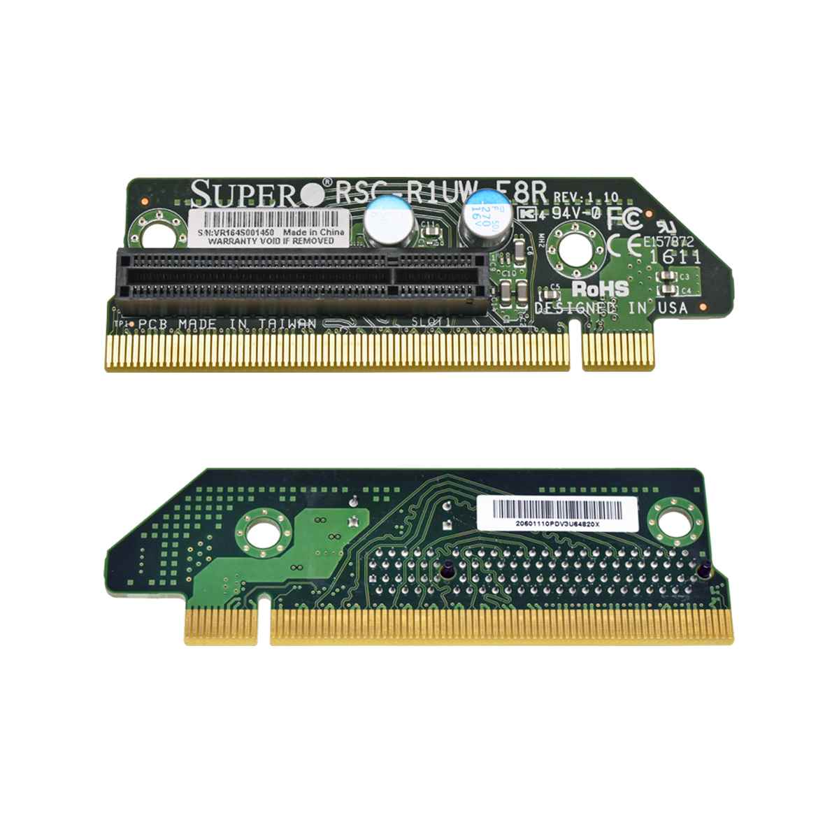 Supermicro Riser Boards Assembly RSC-R1UW-E8R Supermicro Riser Boards Assembly RSC-R1UW-E8R Supermicro SuperServer