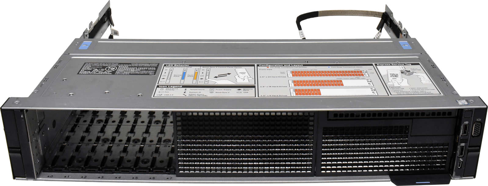 Dell-PowerEdge-R740xd-Front-Panel-Cage-Chassis-8x-002.jpg Dell PowerEdge R740xd Front Panel Cage Chassis 8x 2,5 SFF VGA 2x USB iDrac micro USB