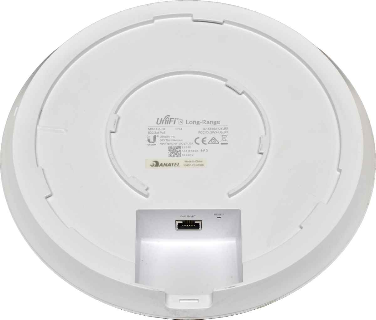 Ubiquiti UniFi U6-LR IP54 Long Range PoE+ Dual WLAN Access Point 2.4/5-GHz 802.11a/b/g no Bracket no PSU
