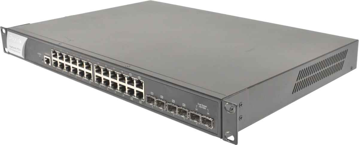 DrayTek VigorSwitch P2261 24-Ports GE RJ-45 6-Ports GE SFP Rack Ears DrayTek VigorSwitch P2261 24-Ports GE RJ-45 6-Ports GE SFP Rack Ears