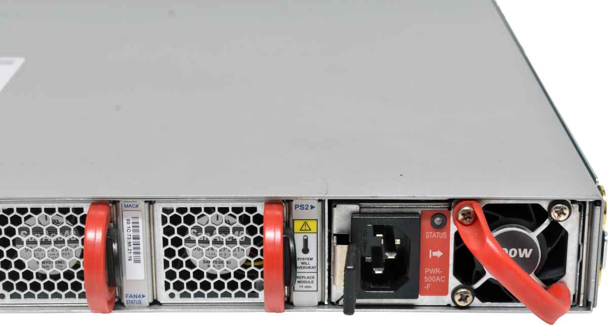 Arista DCS-7050QX-32S-F 32-Port 40G QSFP+ Ethernet Switch +Insides of Rack Rails