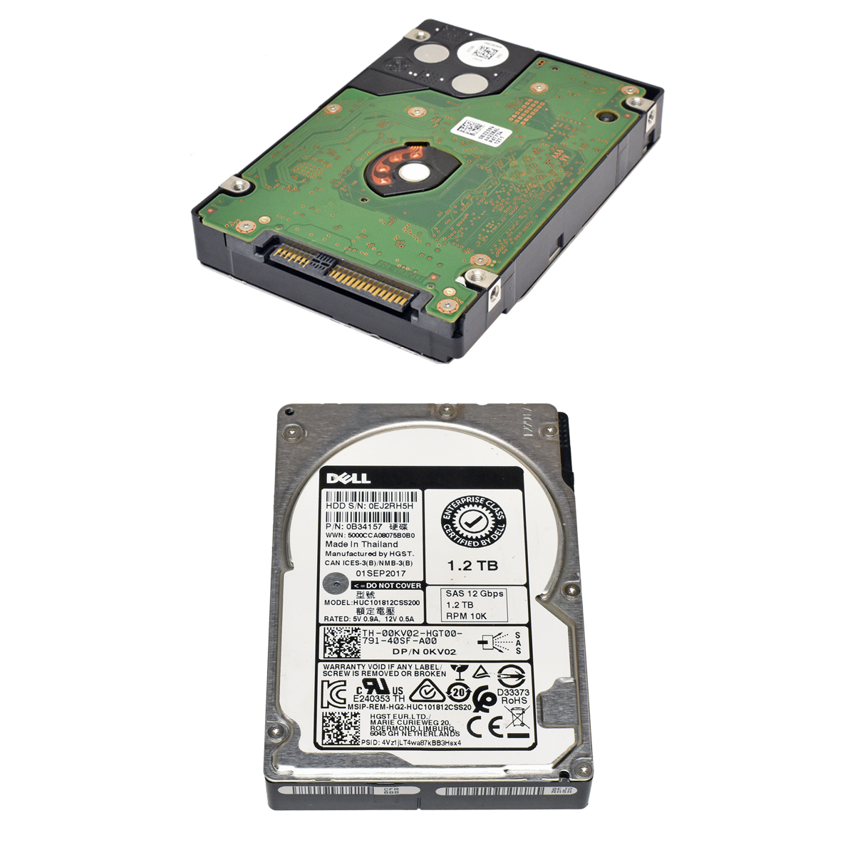 DELL 1,2 TB 2.5“ 10K 12G SAS HDD HUC101812CSS200 0KV02 DELL 1,2 TB 2.5“ 10K 12G SAS HDD HUC101812CSS200 0KV02