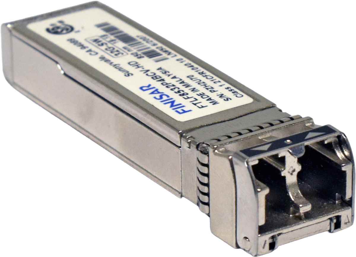 Finisar FTLF8532P4BCV-HD 32G-SW SFP+ 850nm 100m LC Duplex FC Transceiver Module Finisar FTLF8532P4BCV-HD 32G-SW SFP+ 850nm 100m LC Duplex FC Transceiver Module