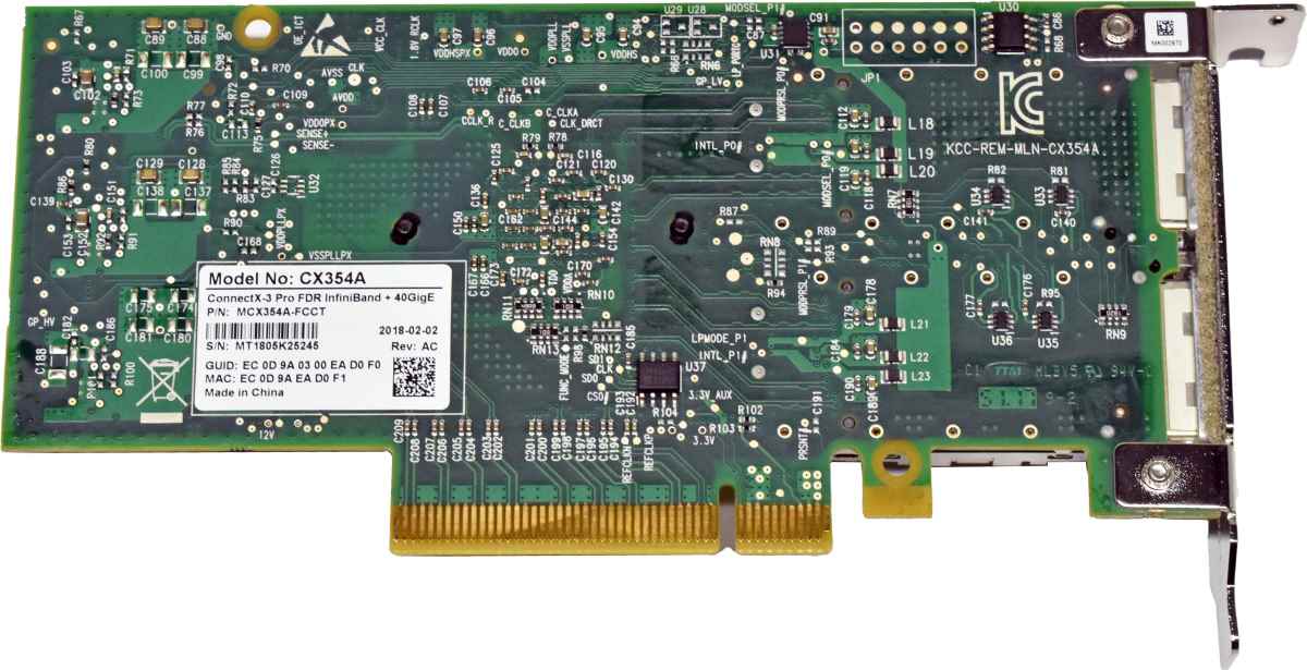 Mellanox MCX354A-FCCT ConnectX-3 Pro FDR IB 40 GbE PCIe x8 QSFP Server Adapter LP