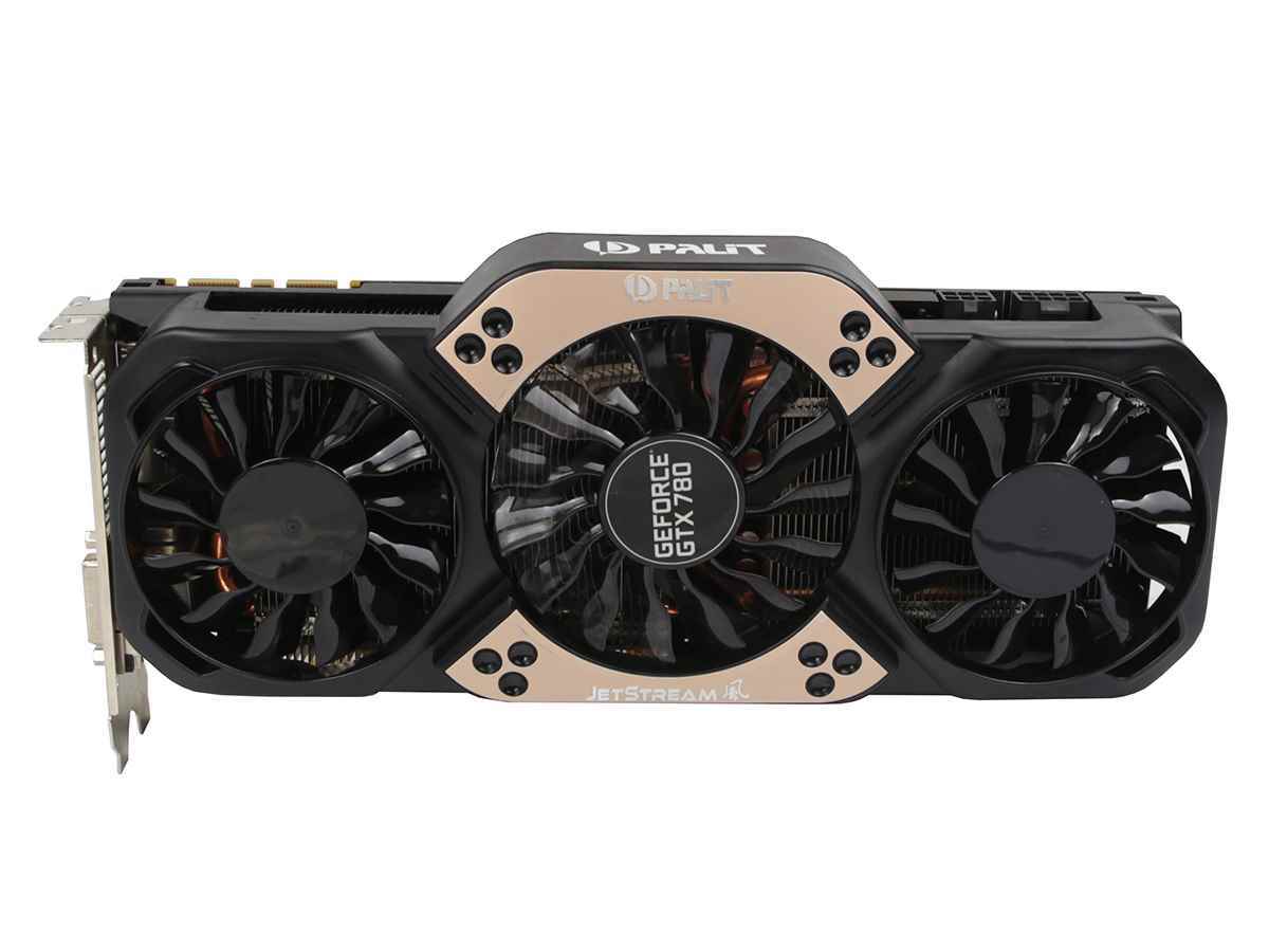 Palit NVidia GeForce GTX 780 Super JetStream Graphics Card NE5X780T10FB-1100J 3GB GDDR5 PCIe 3.0 x16