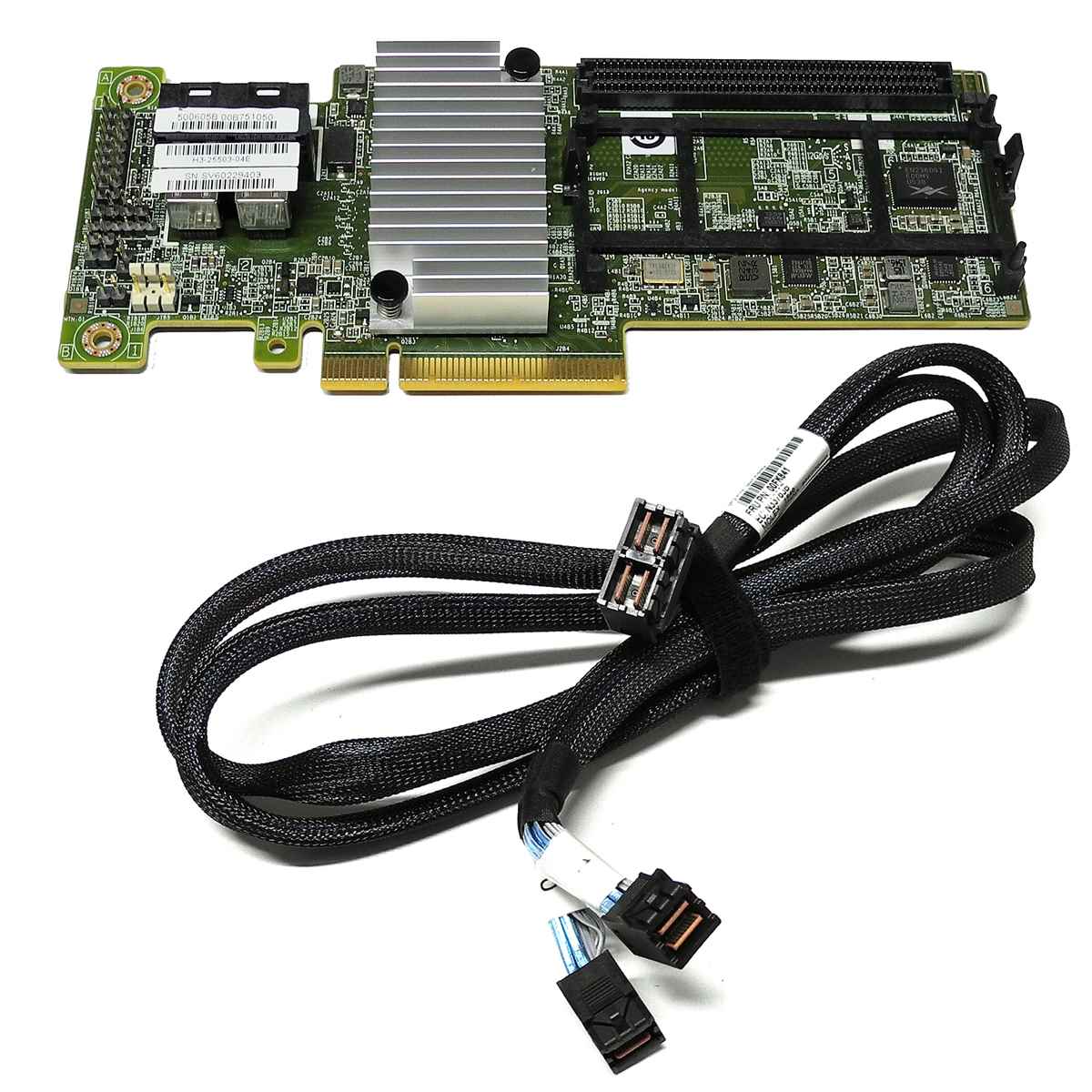 IBM ServeRAID M5210 12Gb RAID Controller 46C9111 +Dual 12G miniSAS Kabel 00FK841 IBM ServeRAID M5210 12Gb RAID Controller 46C9111 +Dual 12G miniSAS Kabel 00FK841