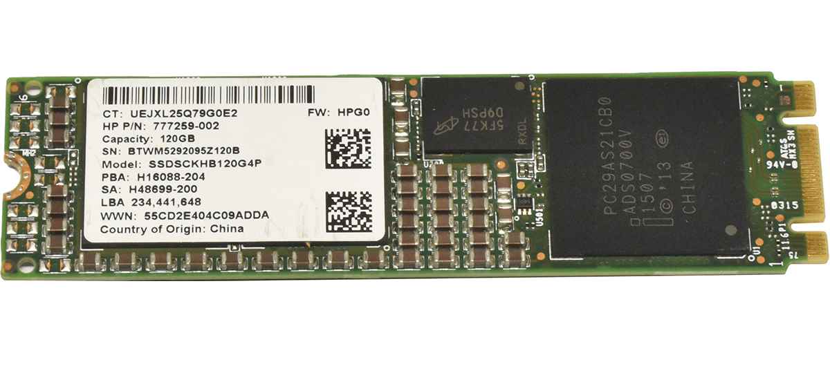 HP Intel SSDSCKHB120G4P SSD 120GB M.2 2280 SATA 777259-002