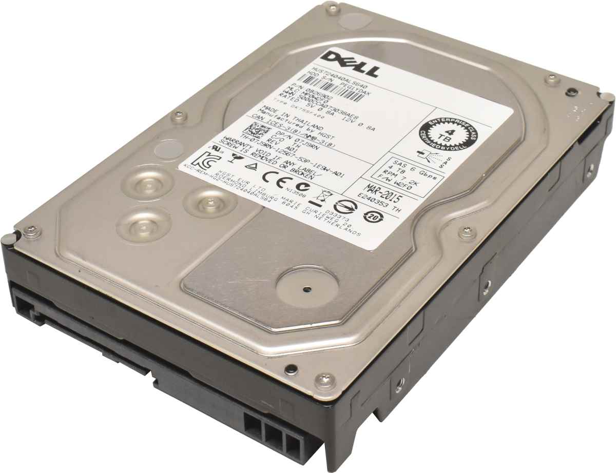 Dell 4TB 3.5" 7.2K 6G SAS HDD Festplatte HUS724040ALS640 07J9RN 0B26902