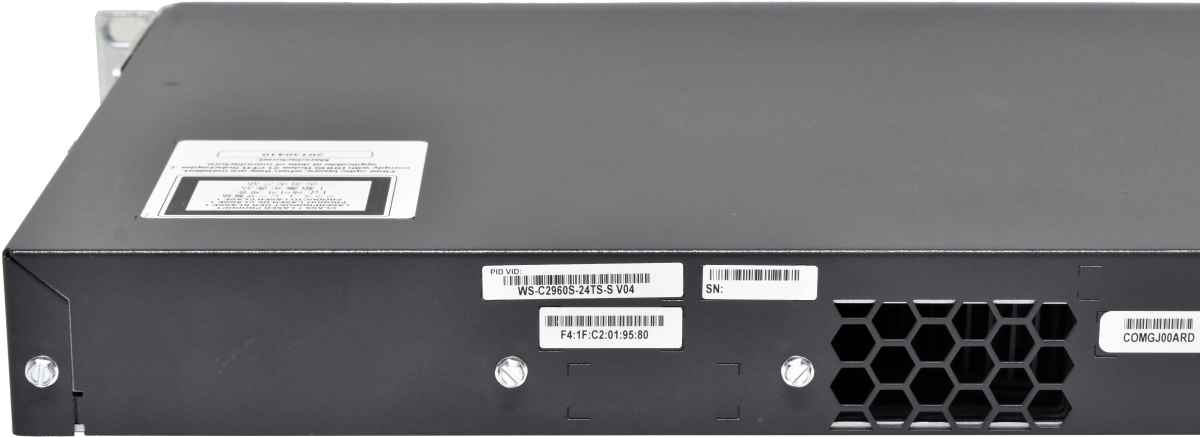 Cisco Catalyst WS-C2960S-24TS-S 24-Port Gigabit Ethernet Switch 2 x SFP Cisco Catalyst WS-C2960S-24TS-S 24-Port GE Switch 2x 1G SFP +Rack Ears
