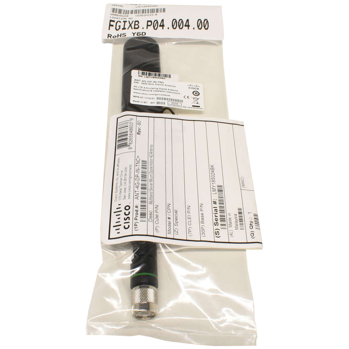 Cisco-ANT-4G-DP-IN-TNC-Multiband-Swivel-Mount-Dipo-001.jpg 2x Cisco ANT-4G-DP-IN-TNC Multiband Swivel Mount Dipole Indoor 4G Antenna new OVP 698 - 2690 MHz LTE Articulating