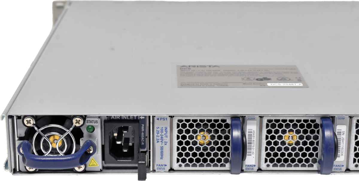 Arista DCS-7048T-A 48-Port RJ-45 GE Switch 4x 10G SFP+ 3 Mini GBICs