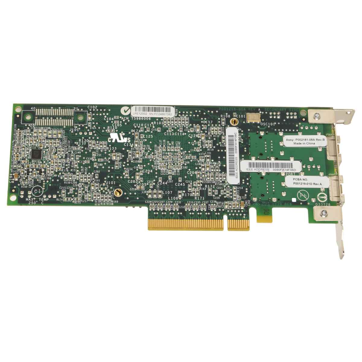 EMULEX / DELL LightPulse LPE12002 8Gb PCIe x8 FC Server Adapter 0R7WP7 R7WP7