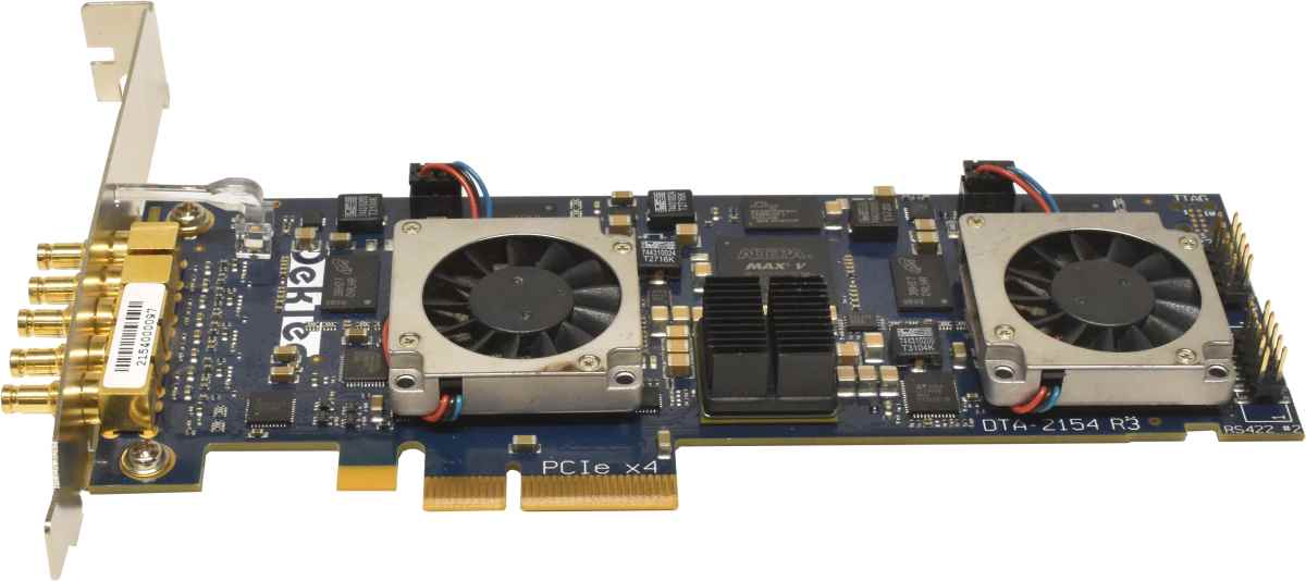 DekTec DTA-2154 R3 Quad HD-SDI / ASI Ports for PCle + genlock FP DekTec DTA-2154 R3 Quad HD-SDI / ASI Ports for PCle + genlock FP