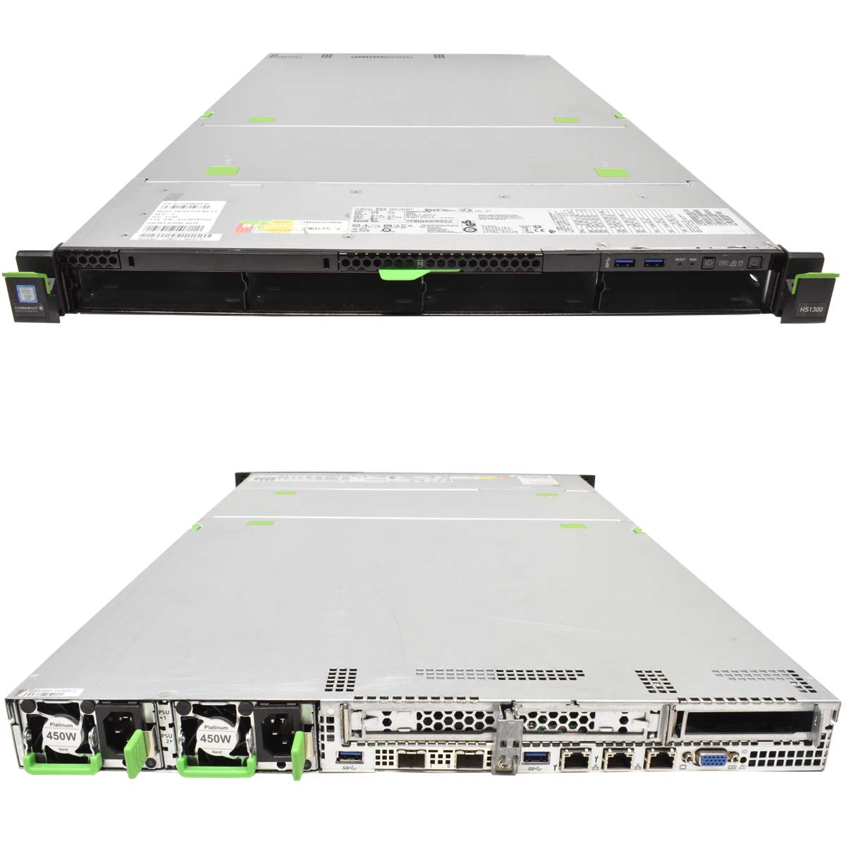 Fujitsu HyperScale Commvault HS1300 Server 2x E5-2630 V4 3.10GHz 96 GB PC4 4x LFF 3,5