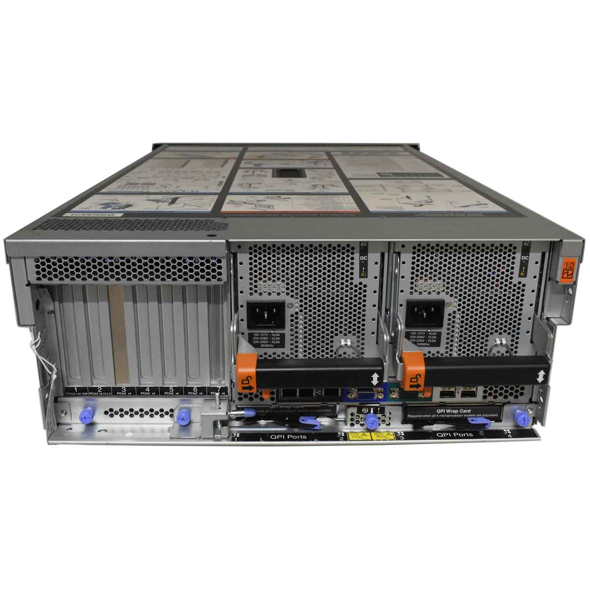 IBM Server System X3850 X5 2x Xeon E7-4870 10C 2.40GHz CPU 0 GB RAM PC3 2.5 Zoll HDD 4Bay IBM Server System X3950 X5 4x E7-8870 10C 2.40GHz CPU 256 GB RAM PC3 8x SFF 2,5