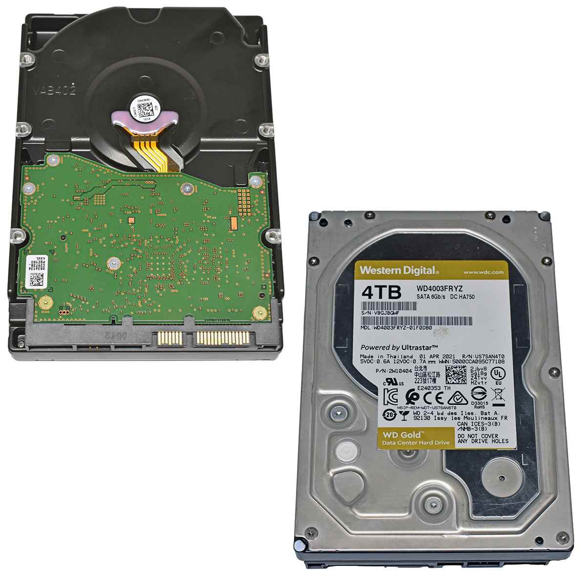 Western Digital HDD Festplatte 4TB 3.5" 7,2K SATA 6G WD4003FRYZ
