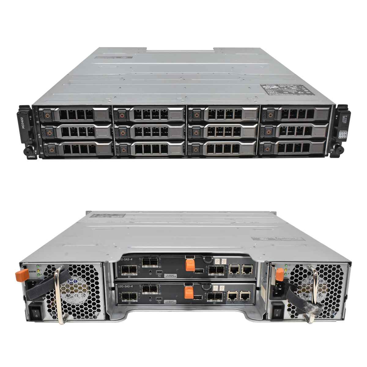 Dell PowerVault MD3400 FW08T 2U Storage Array 12x10TB HDD 2x 600W PSU 2x 12G-SAS-4 Controller Dell PowerVault MD3400 FW08T 2U Storage Array 12x10TB HDD 2x 600W PSU 2x 12G-SAS-4 Controller