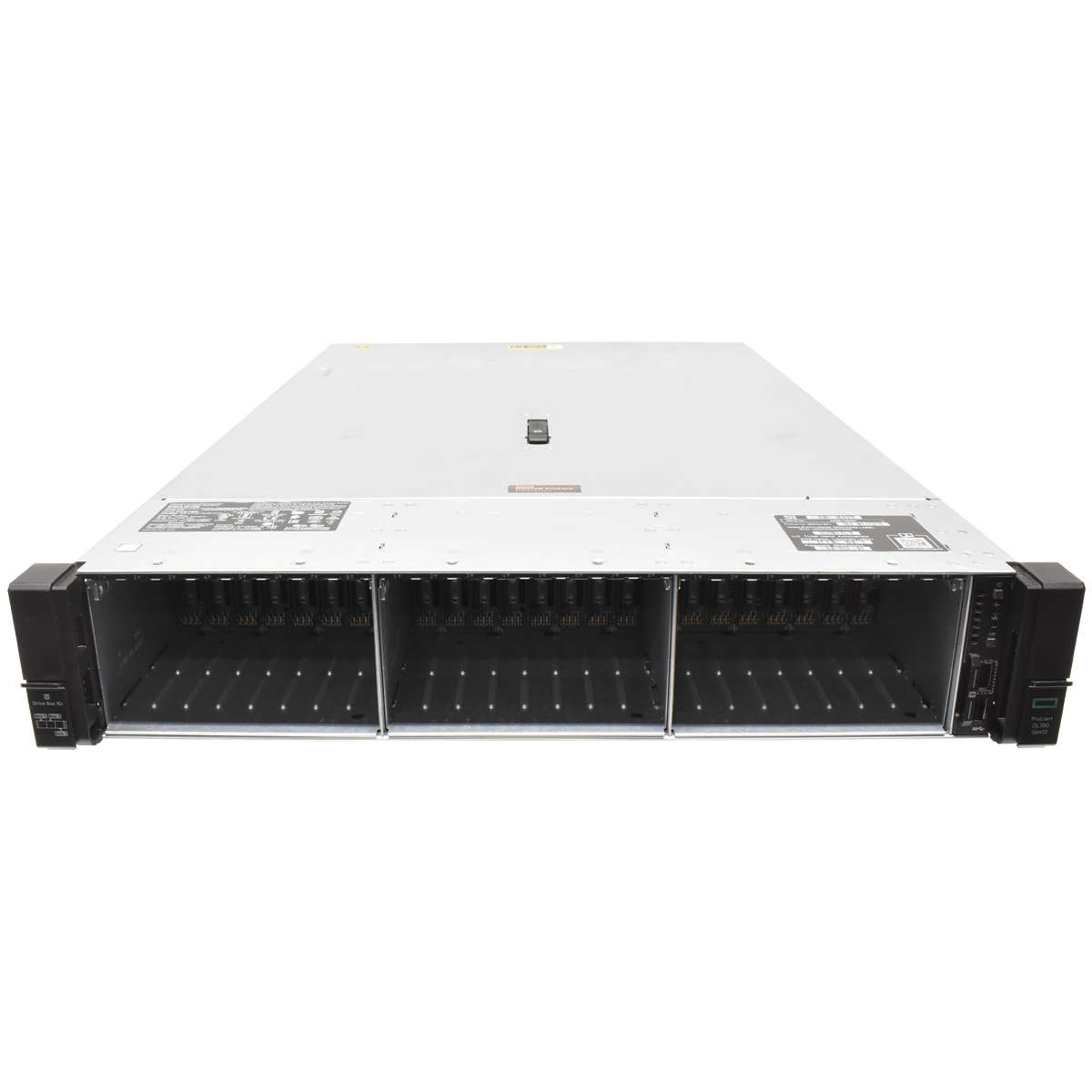 HP ProLiant DL380 G10 2U ohne CPU 2x Kühler 0GB RAM DDR4 26x SFF 2,5 P816i-a+E208i-p+Expander