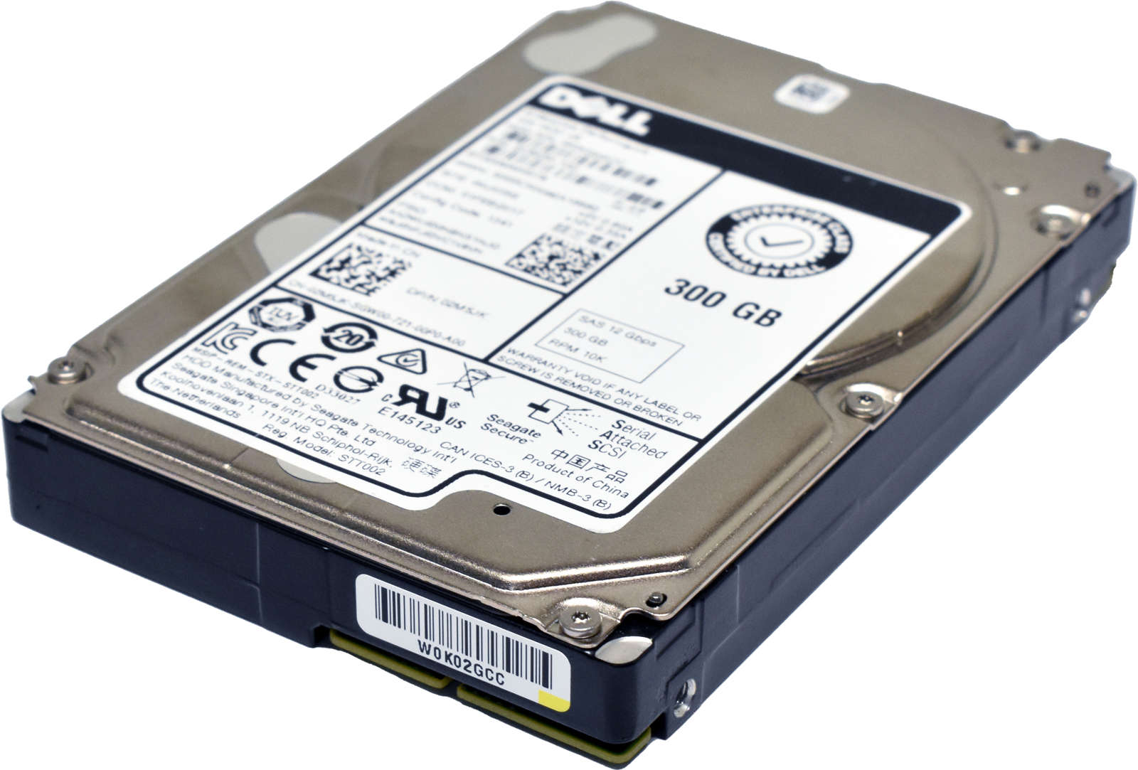 Dell Seagate 300GB 02M5JK ST300MM0078 2.5“ 10K 12G SAS HDD