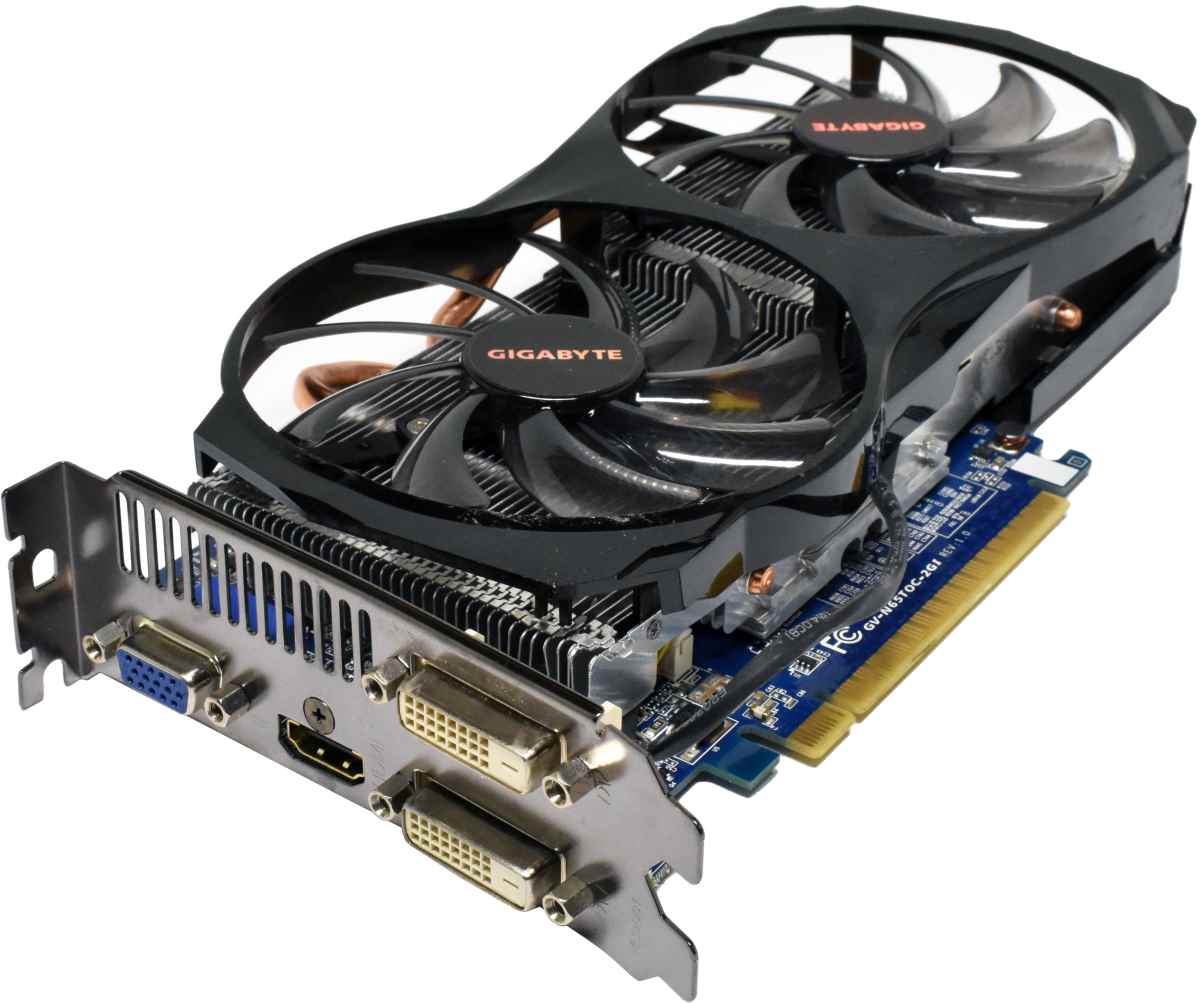 Gigabyte Windforce GV-N65TOC-2GI NVIDIA GeForce 650 Ti Graphics Card GK106S 2GB GDDR5 PCIe 3.0 x16 VGA DP 2x DVI Gigabyte Windforce GV-N65TOC-2GI NVIDIA GeForce 650 Ti Graphics Card GK106S 2GB GDDR5 PCIe 3.0 x16 VGA DP 2x DVI