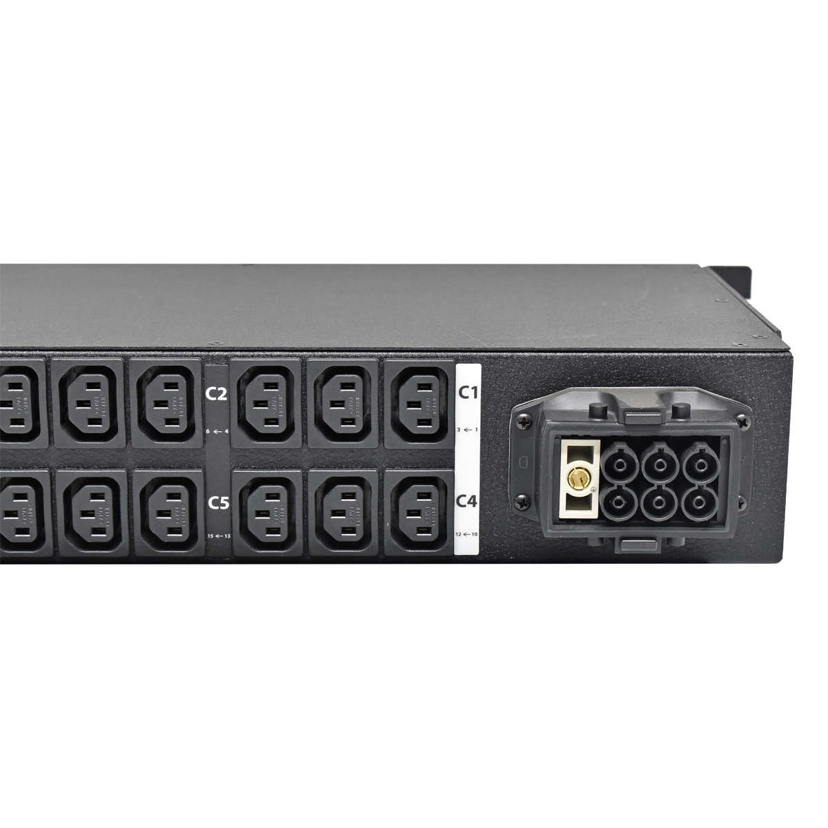 Vertiv-Geist-U1026-HV04002-17011A-DU00X2R1-18C137-007.jpg Vertiv Geist U1026 HV04002-17011A DU00X2R1-18C137-0H02A9F00-S 18 x C13 40A PDU