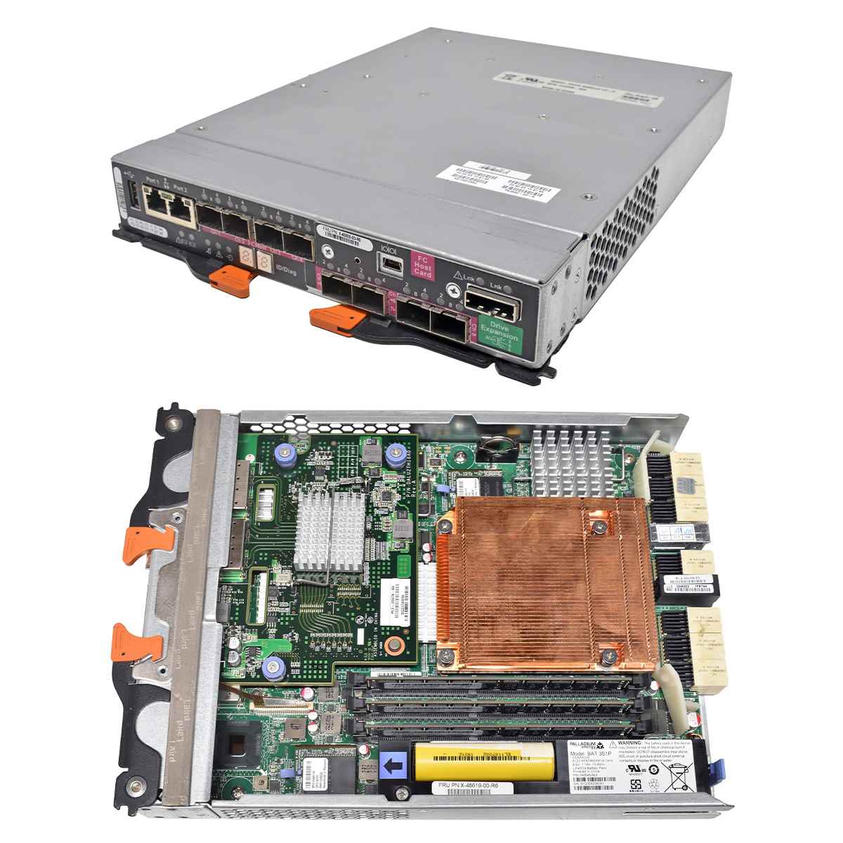 NetApp I/F-6 SAS 6G Controller 910406-020 X-48855-00-R6 4x 8G Mini GBICs