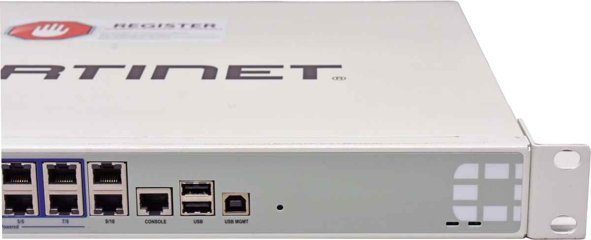 Fortinet FortiGate-300C FG-300C 10-Port RJ-45 GE Firewall +Rack Ears