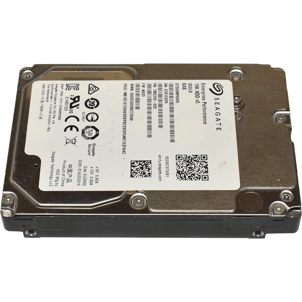 Seagate 300GB 2.5" 15K 12G SAS SED HDD ST300MP0005 1MG200-003/004/175