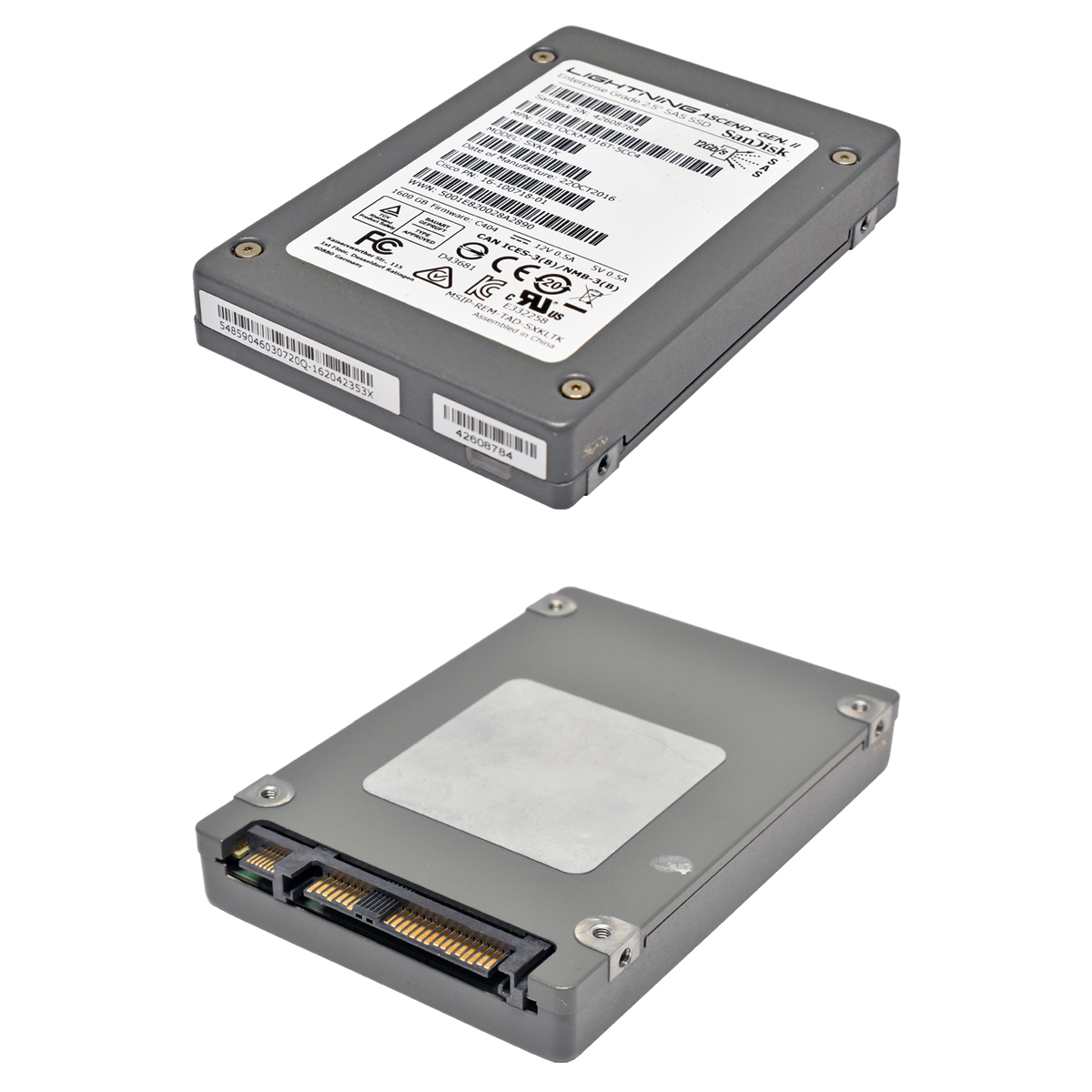 Cisco SanDisk Lightning 1.6TB 16-100718-01 SXKLTK 2.5" SAS 12G SSD Cisco SanDisk Lightning 1.6TB 16-100718-01 SXKLTK 2.5" SAS 12G SSD