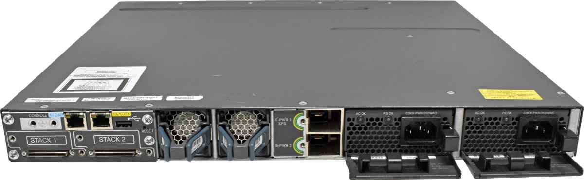 Cisco Catalyst WS-C3750X-24T-L 24-Port Gigabit Ethernet Switch + Network Module C3KX-NM-10G