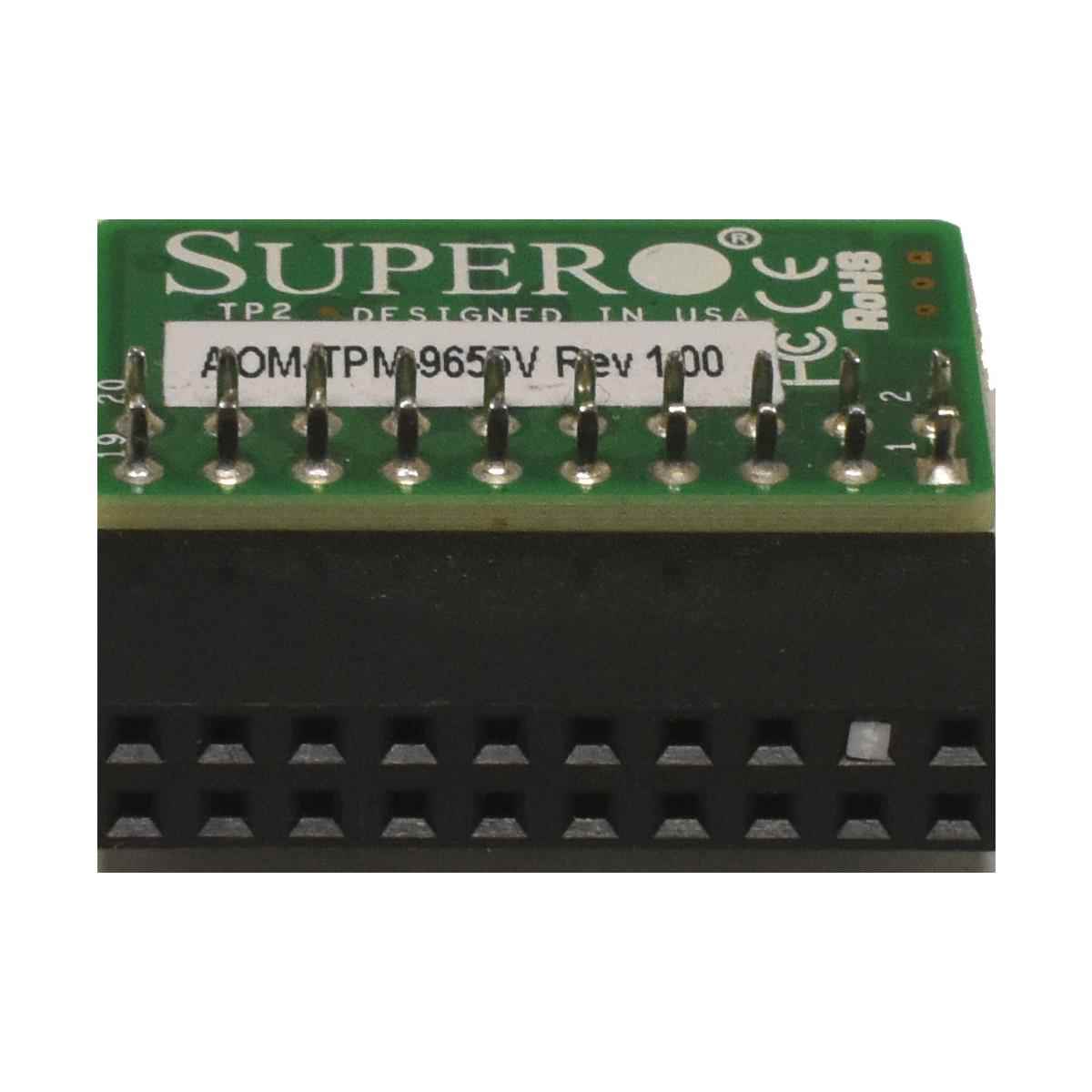 Supermicro Add on Module AOM-TPM-9655V vertical Rev 1.00 X9 X10 Supermicro AOM-TPM-9655V Add on Module vertical Rev 1.00 X9 X10