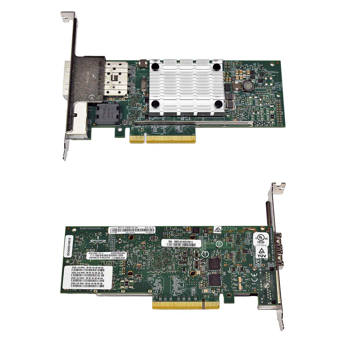 IBM Netzwerk Karte 10Gb SFP 1Gb Ethernet Adapter PCIe 4-Port 00E2719 FP IBM Netzwerk Karte 10Gb SFP 1Gb Ethernet Adapter PCIe 4-Port 00E2719 FP