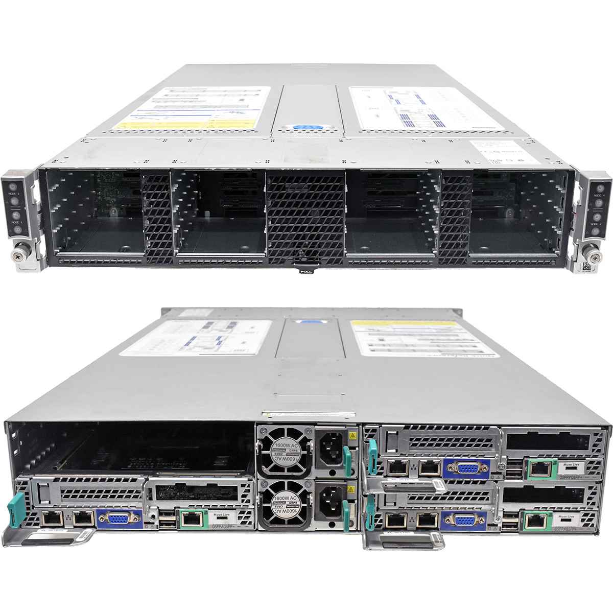 Intel 4 Node Server H2216XXKR2 3x Node S2600KP Barebone no CPU no DDR4 16x SFF