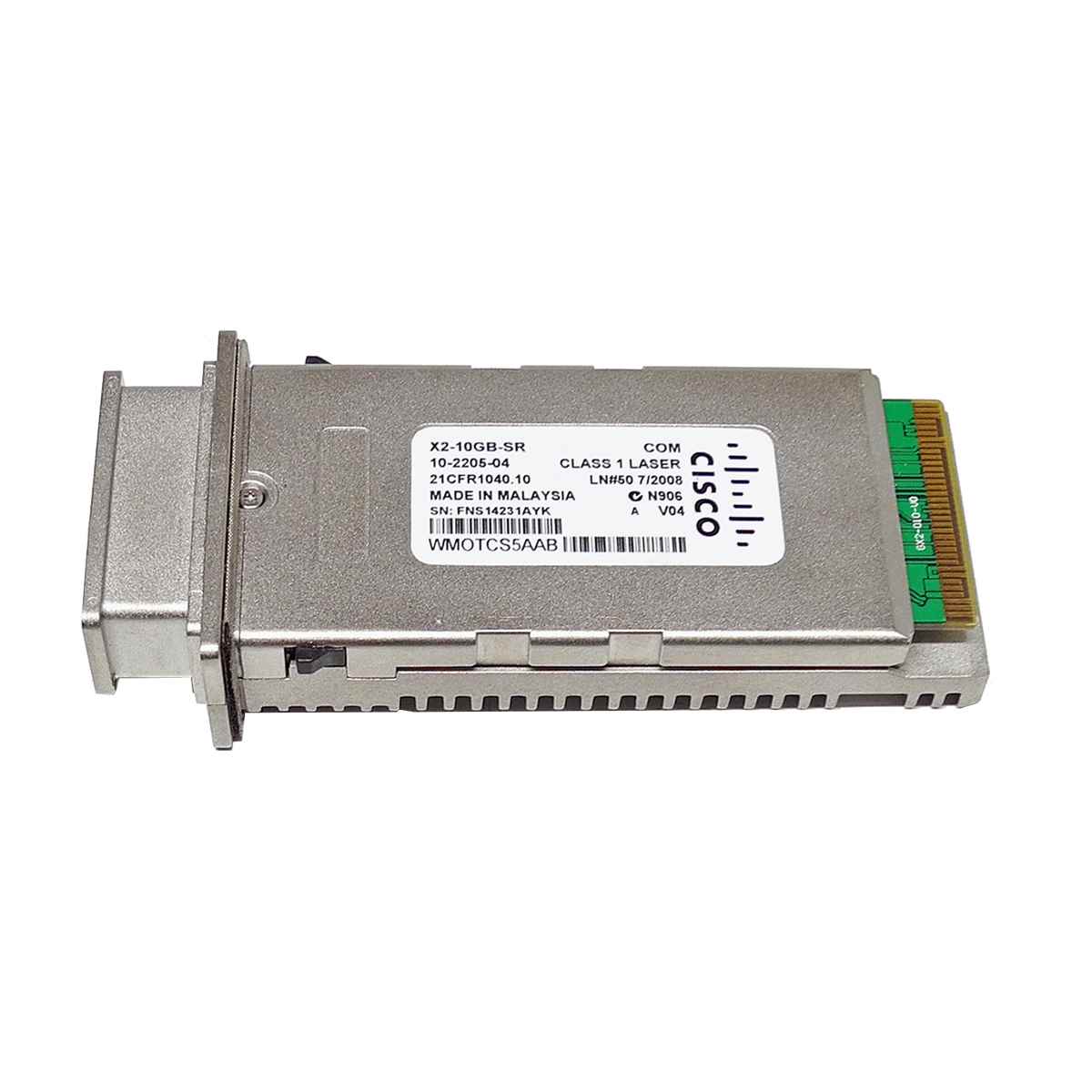 Cisco X2-10GB-SR Original 10 Gigabit Ethernet Transceiver Module PN 10-2205-04 Cisco X2-10GB-SR Original 10 Gigabit Ethernet Transceiver Module PN 10-2205-04
