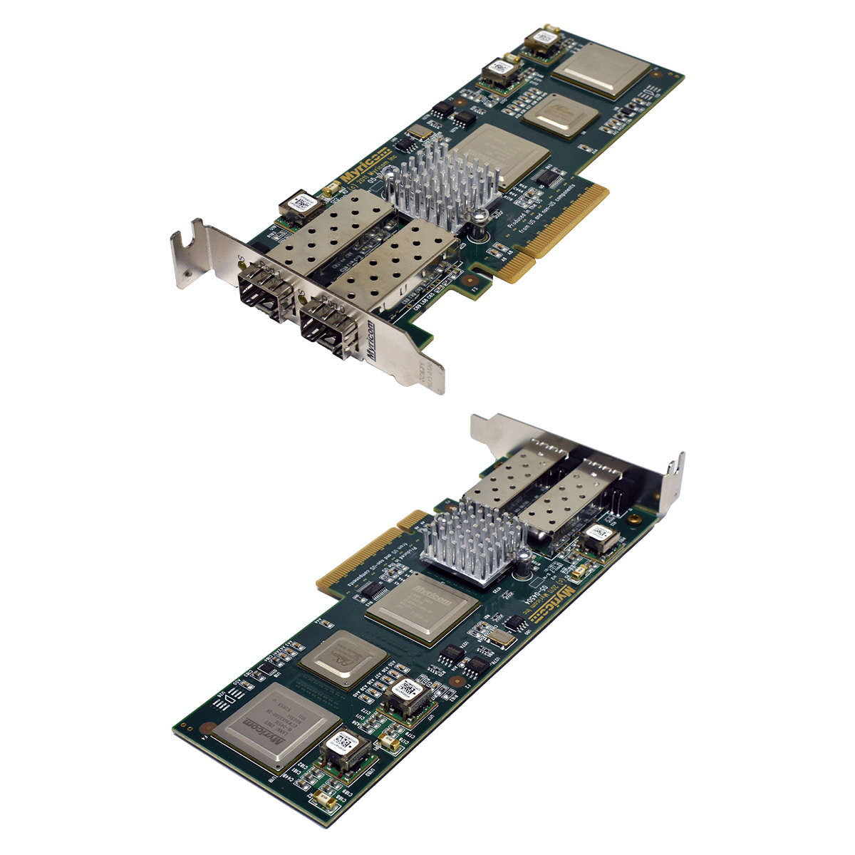 Myricom-10G-PCIE2-8C2-2S-Dual-Port-FC-10GbE-PCIe-x-005.jpg Myricom 10G-PCIE2-8C2-2S Dual-Port FC 10GbE PCIe x8 Network Adapter LP