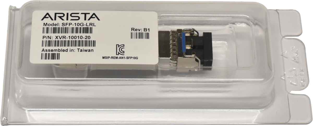 5x Arista Original GBIC SFP-10G-LRL 10Gbps SFP+ 1310nm 1km XVR-10010-20 Rev: B1 Neu