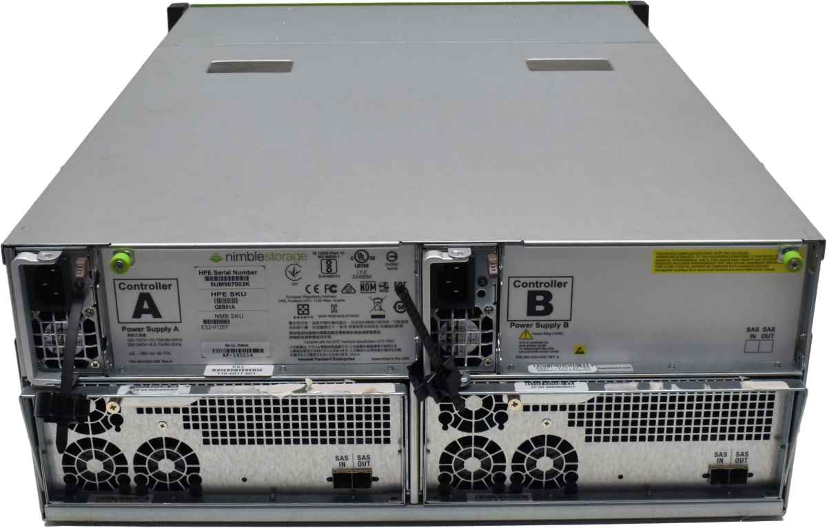 HPE Nimble C1K-2F-126T-G X10DRS-4U Storage Q8B51A Expansion Shelf 252TB HDD 3,84GB SSD