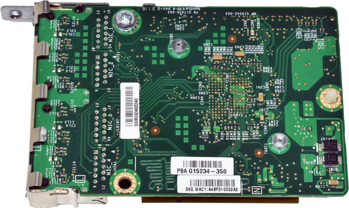 Intel G15234-350 Quad-Port RJ-45 GE NIC + Intel G97870-450 Carrier Card