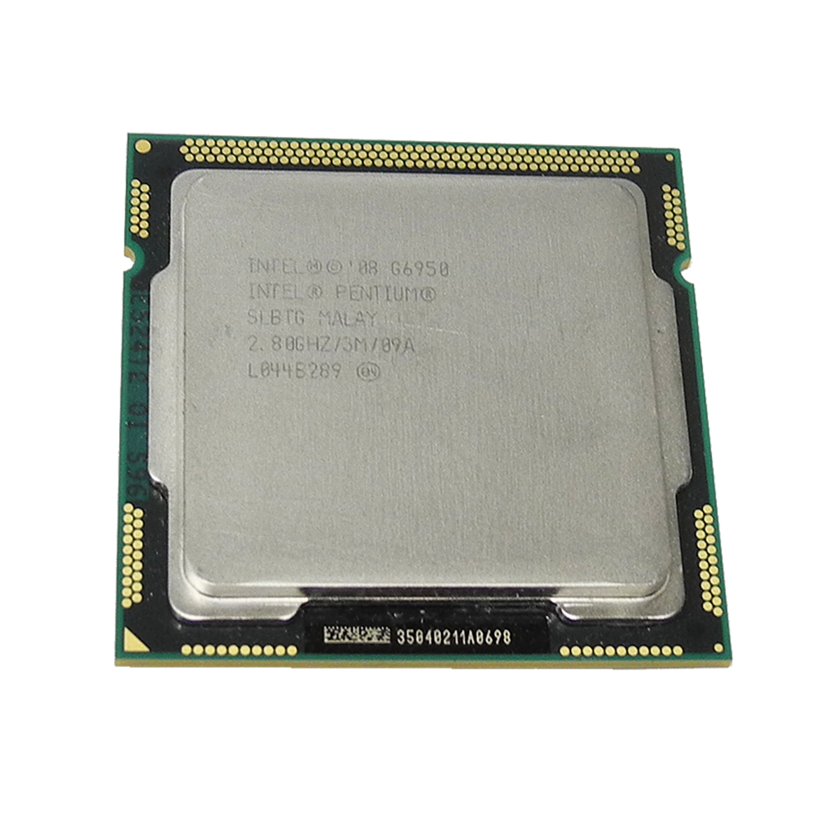 Intel Pentium Processor G6950 3MB SmartCache, 2.80 GHz DC FC LGA 1156 P/N SLBMS 4x Intel Pentium Processors G6950 3MB SmartCache, 2.80 GHz DC FCLGA 1156 SLBMS