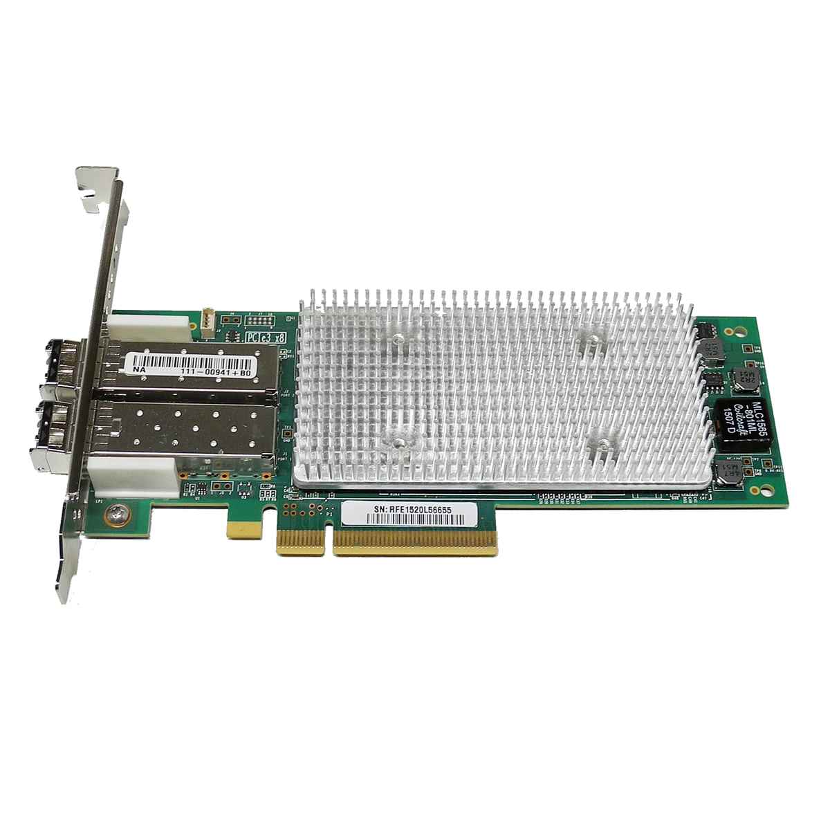 NetApp QLogic QLE2672 FC Dual-Port 16 Gb/s PCIe x8 Server Adapter 111-00941+B0 NetApp QLogic QLE2672 111-00910+B0 Dual-Port 16G FC Server Adapter PCIe 3.0 x8 FP