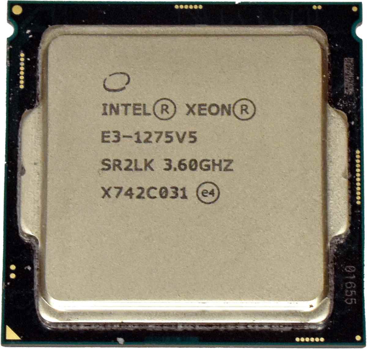 Intel Xeon Processor E3-1275 V5 Quad Core 3.60GHz 8MB Cache LGA1151 SR2LK