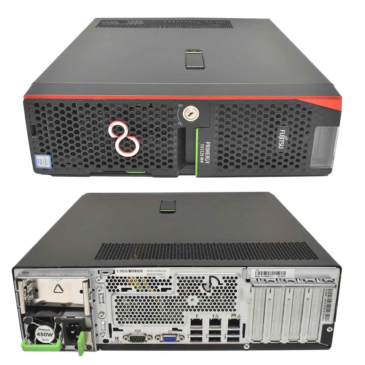 Fujitsu Primergy TX1320 M4 Intel E-2134 16GB RAM PC4 4Bay 2,5 Onboard Controller