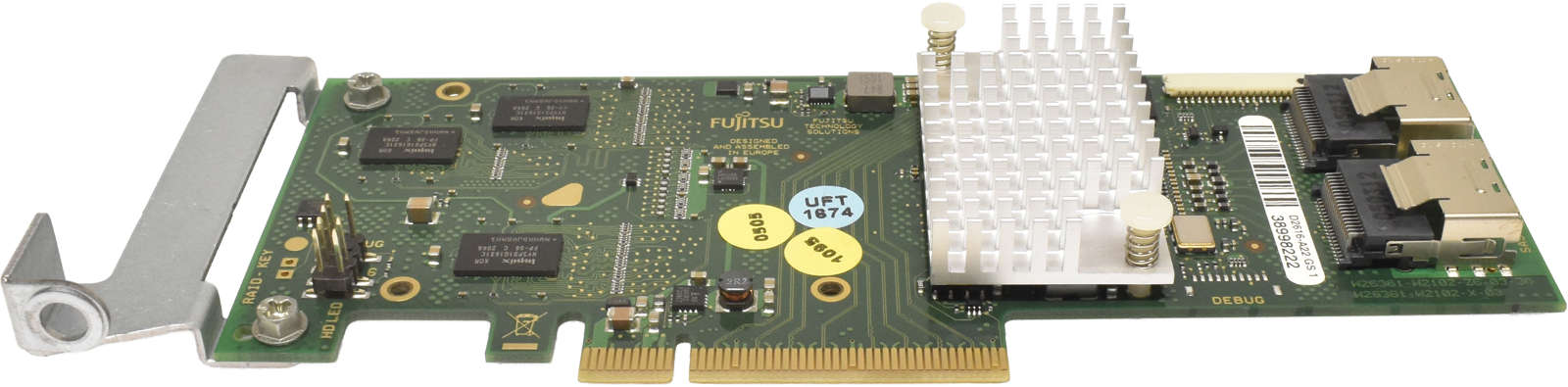 Fujitsu-D2616-A22-GS1-6Gb-PCle-x8-SAS-Raid-Control-003.jpg Fujitsu D2616-A22 GS1 6Gb PCle x8 SAS Raid Controller +2x SAS Kabel LP