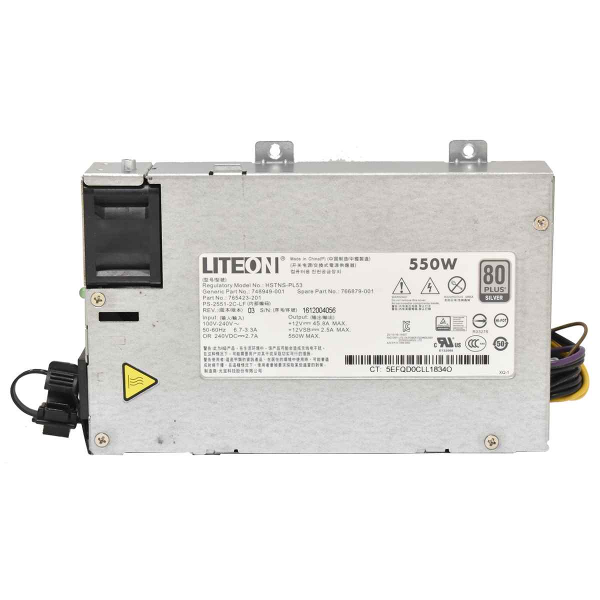 HP HSTNS-PL53 Power Supply 765423-201 766879-001 550W HP HSTNS-PL53 Power Supply 765423-201 766879-001 550W