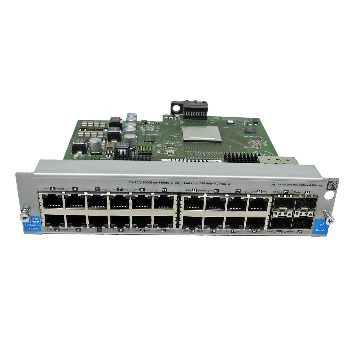 HP ProCurve J9033A 24-Port Gig-T/SFP Gigabit Switch Module für vl Series HP ProCurve J9033A 24-Port Gig-T/SFP Gigabit Switch Module für vl Series